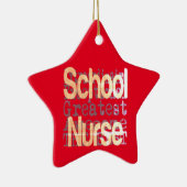 Schulkrankenpfleger Keramik Ornament (Rechts)