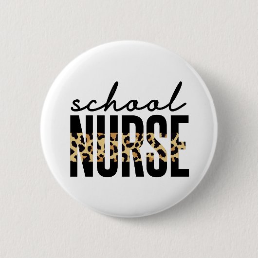 Schulkrankenpfleger | School Nurse RN Wertgeschenk Button (Vorderseite)