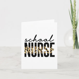 Schulkrankenpfleger School Nurse RN Wertgeschenk Karte