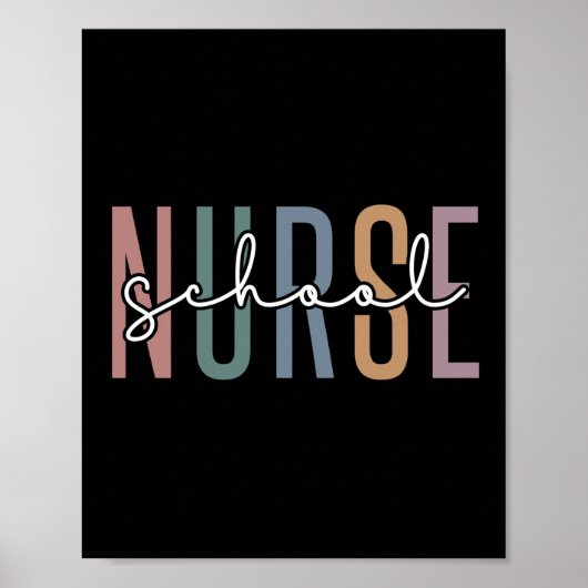 Schulkrankenpfleger | School Nurse RN Wertgeschenk Poster (Vorne)