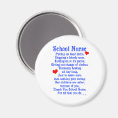 Schulkrankenpflegerin Magnet (Vorderseite/Rückseite)