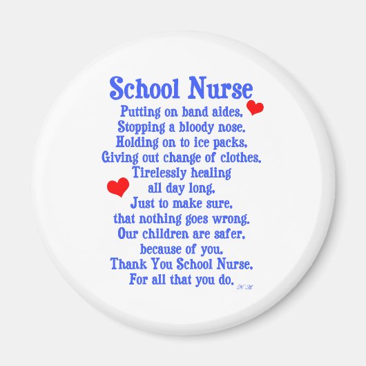 Schulkrankenpflegerin Magnet (Vorne)