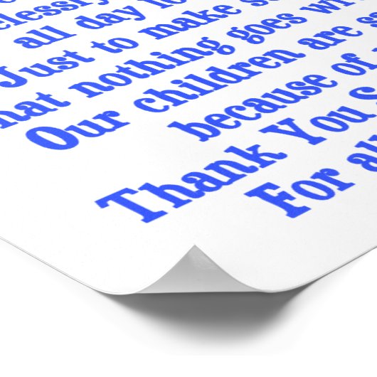 Schulkrankenpflegerin Poster (Ecke)