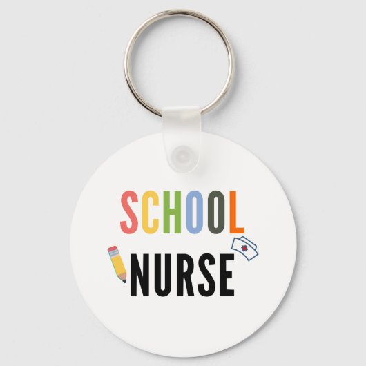 Schulkrankenpflegerin Schlüsselanhänger (Vorderseite)