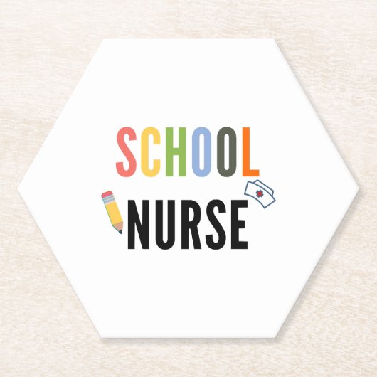 Schulkrankenpflegerin Untersetzer (Vorderseite)