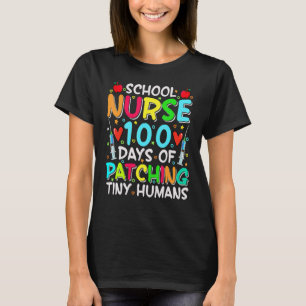 Schulkrankenschwester 100 Tage des Pflasterns klei T-Shirt