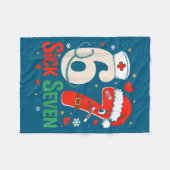 Schulkrankenschwester 67 Winter sechs krank sieben Fleecedecke (Vorderseite (Horizontal))