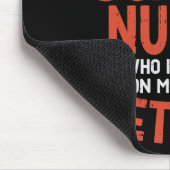 Schulkrankenschwester am Montag Funny Retirem erfr Mousepad (Ecke)