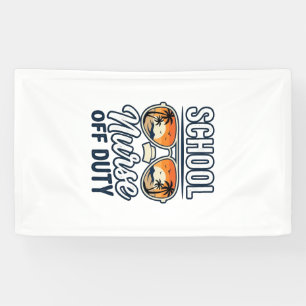 Schulkrankenschwester Außer Dienst Vintage Sonnenb Banner