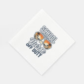 Schulkrankenschwester Außer Dienst Vintage Sonnenb Serviette (Ecke)