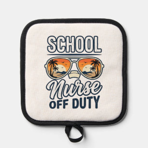 Schulkrankenschwester Außer Dienst Vintage Sonnenb Topflappen