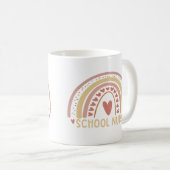 Schulkrankenschwester Boho Rainbow Niedlich Nursin Kaffeetasse (VorderseiteRechts)