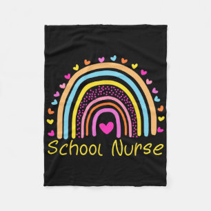 Schulkrankenschwester Boho Rainbow Nurday Ck zur S Fleecedecke