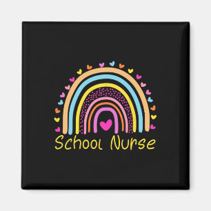 Schulkrankenschwester Boho Regenbogen Krankenschwe Magnet