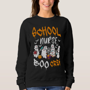Schulkrankenschwester Boo Crew Halloween Schulkran Sweatshirt