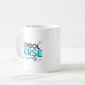 Schulkrankenschwester-Dankeschön-Geschenk Kaffeetasse (Vorderseite Links)