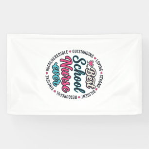 Schulkrankenschwester Ever Vintage Engraving Shirt Banner