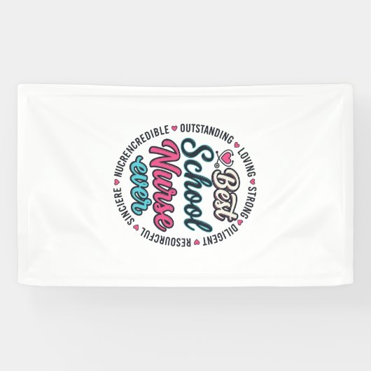 Schulkrankenschwester Ever Vintage Engraving Shirt Banner (Horizontal)