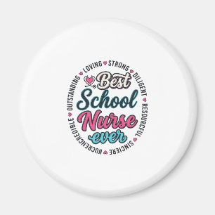 Schulkrankenschwester Ever Vintage Engraving Shirt Magnet