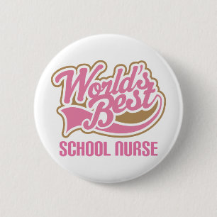 Schulkrankenschwester-Geschenk Button