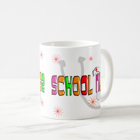 Schulkrankenschwester-Geschenke u. T - Shirts Kaffeetasse (VorderseiteRechts)