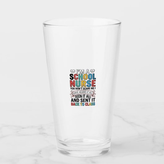 Schulkrankenschwester Hat Es Alles Lustiges Lehrer Glas (Vorderseite)