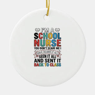 Schulkrankenschwester Hat Es Alles Lustiges Lehrer Keramik Ornament
