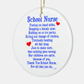 Schulkrankenschwester Keramikornament (Links)