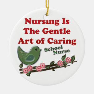 Schulkrankenschwester Keramikornament