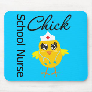 Schulkrankenschwester-Küken v1 Mousepad