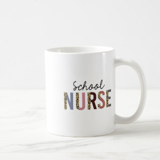 Schulkrankenschwester Leopardendruck Krankenpflege Kaffeetasse