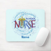 Schulkrankenschwester-Motto Mousepad (Mit Mouse)