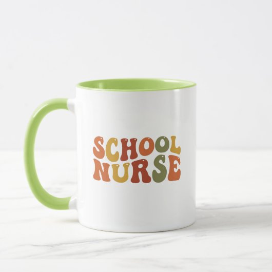 Schulkrankenschwester-Nurses-Day-Geschenk Tasse (Links)