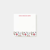 Schulkrankenschwester personalisiert vom post-it klebezettel (Vorderseite)