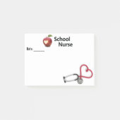 Schulkrankenschwester-Post-it-Zettel Post-it Klebezettel (Vorderseite)