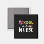 Schulkrankenschwester Registrierte Krankenschweste Magnet (Vorderseite/Rückseite)