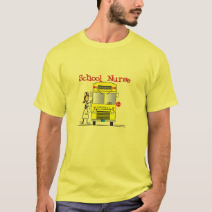 Schulkrankenschwester-Stock-Leute-Entwurf T-Shirt