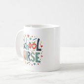 Schulkrankenversicherung - Personalisierter Name D Kaffeetasse (Vorderseite Links)