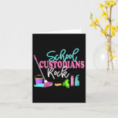 Schulkundler kehren zurück zur Schule - Janitor Ap Karte (Gelbe Blume)