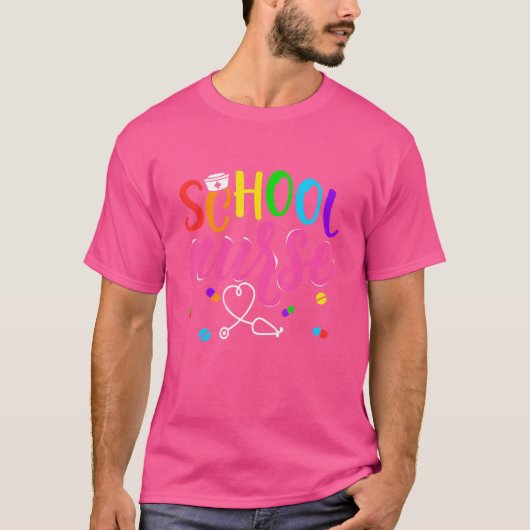Schulkundschaft Stethoscope Zurück zur Schule Frau T-Shirt (Vorderseite)