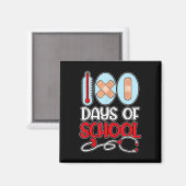 Schulkur 100 Tage Schulzeit Liebe Stethoscope N Magnet (Vorderseite/Rückseite)