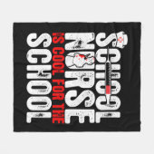 Schulkur ist Cool für das Schulhemd Fleecedecke (Vorderseite (Horizontal))