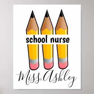 Schulkur Personalisiert mit Pencils Poster