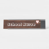 Schulkur, Stethoskop, Herz Schreibtischnamensplakette (Vorderseite )