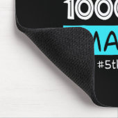 Schullehrer 1000 Tage schlauer 100 Tage Scho Mousepad (Ecke)