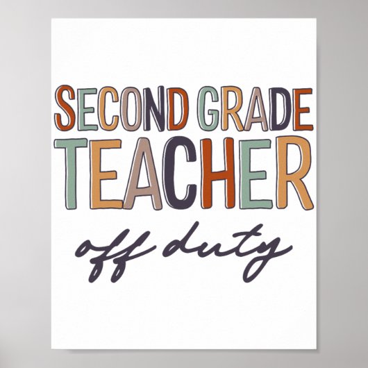 Schullehrer am letzten Schultag Poster (Vorne)