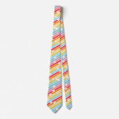 Schullehrer-Anerkennung farbige Bleistifte Krawatte (Vorderseite)