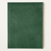 Schullehrer Apple Green Chalkboard Custom 2023 Planer (Rückseite)