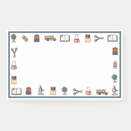 Schullehrer buchen große Notizen