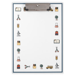 Schullehrer-Bus-Globe-Buchklammer Klemmbrett